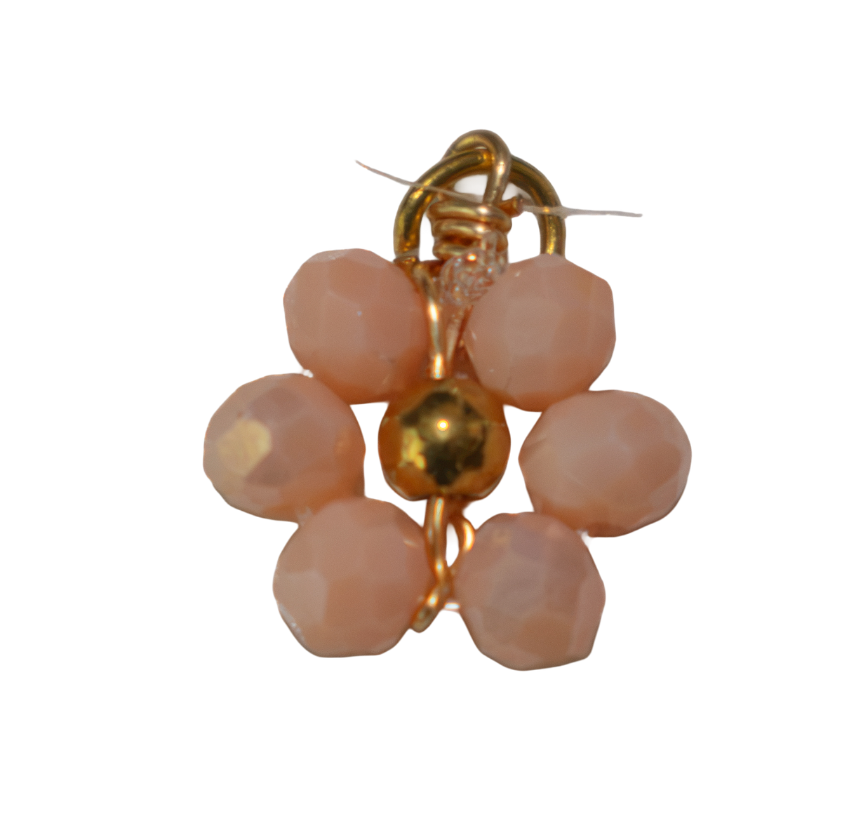 Florecita rosa con dorado - Charm