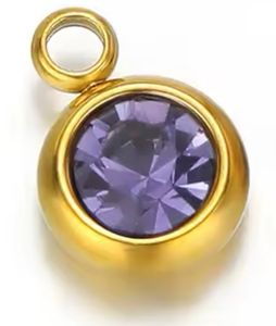 Piedra Morada - Dorada - Charm