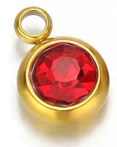 Piedra Roja - Dorada - Charm