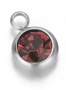Piedra Guinda - Plateada - Charm