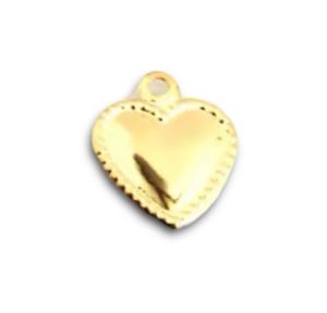 Corazón 3D - Dorado - Charm