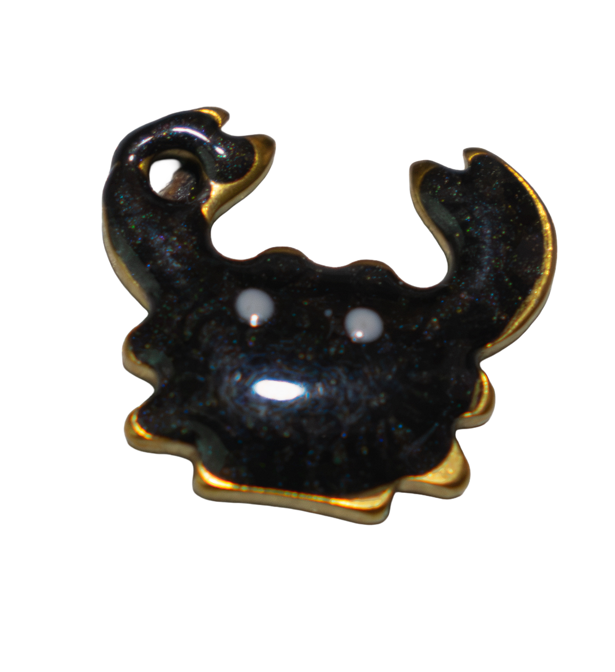 Cangrejo negro con dorado - Charm