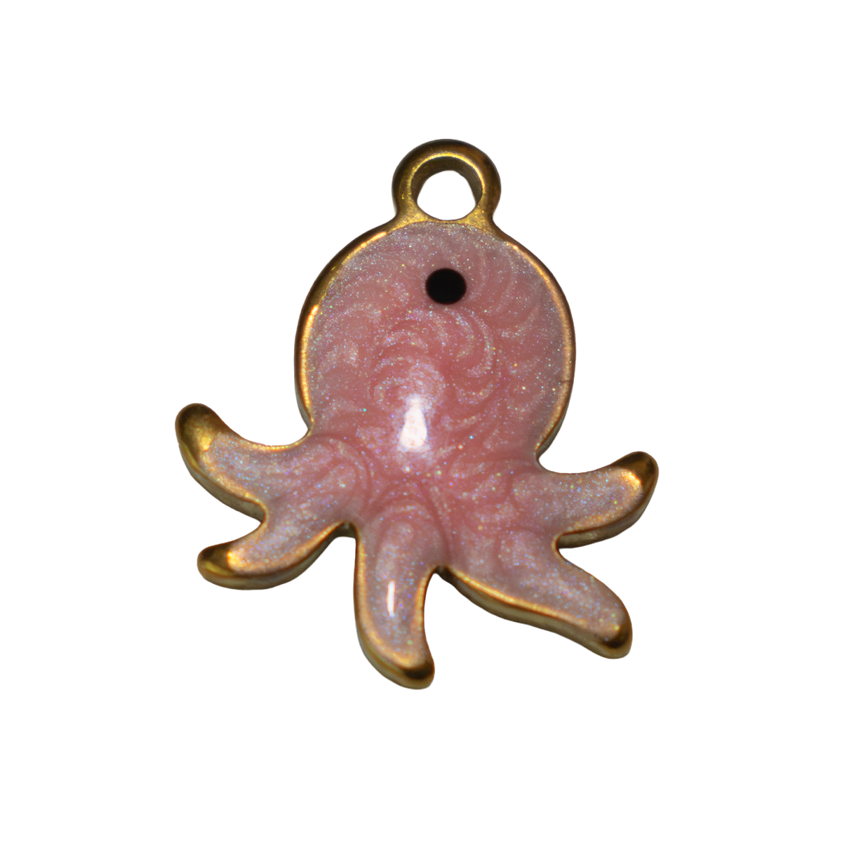 Calamar rosa con dorado - Charm