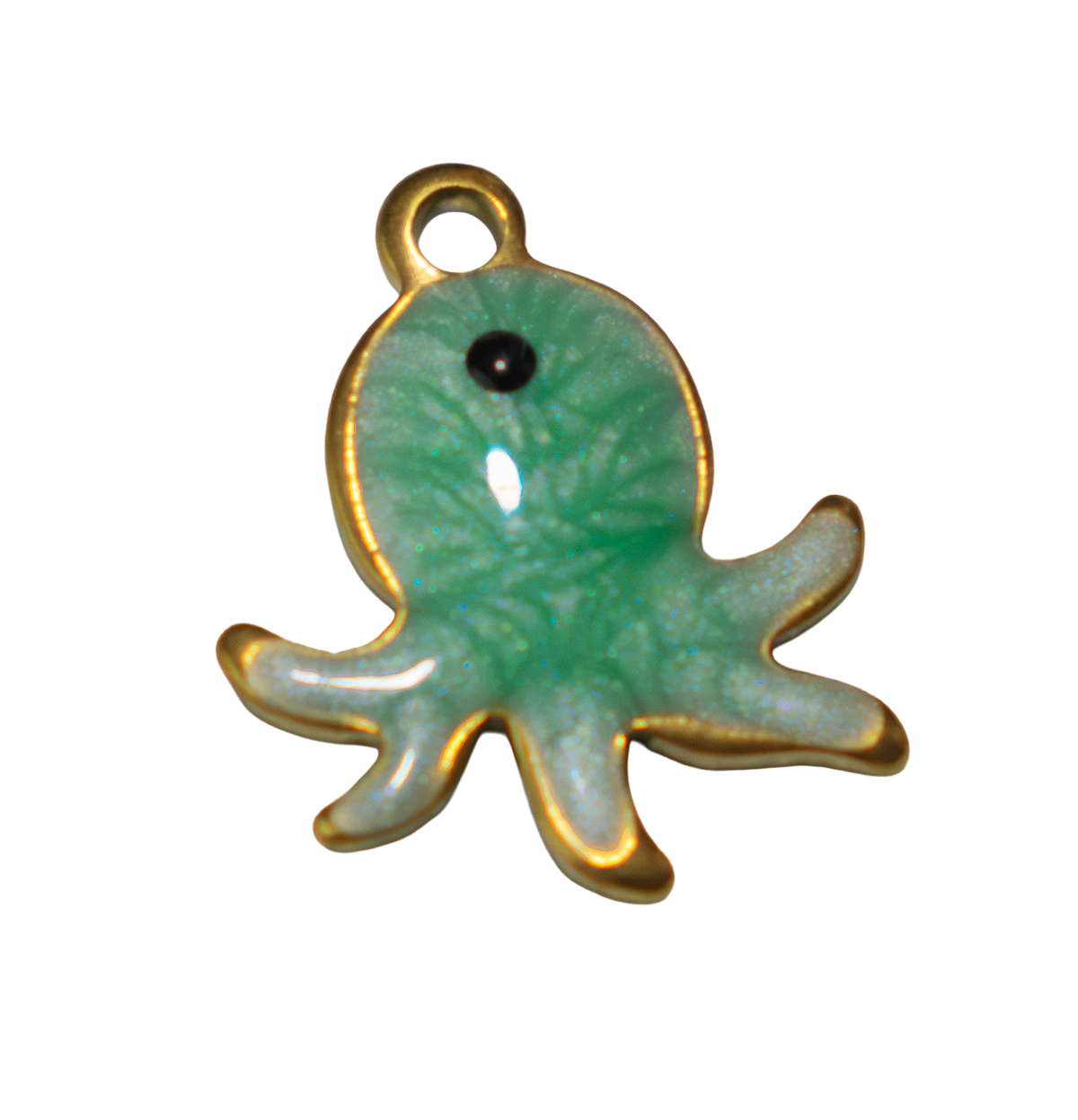 Calamar verde con dorado - Charm