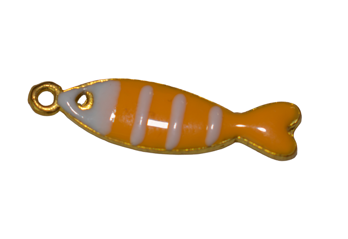 Pez amarillo con blanco - Charm