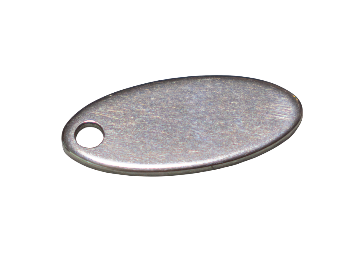 Ovalo plateado - Charm