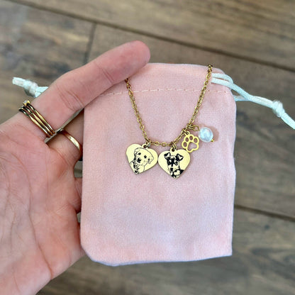 PLAQUITA CORAZÓN BRILLANTE
